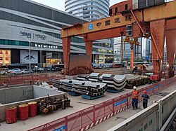 9号线南油站施工现场